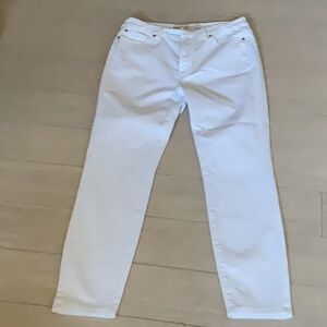 Soft Surroundings Slim Leg White Jeans P8